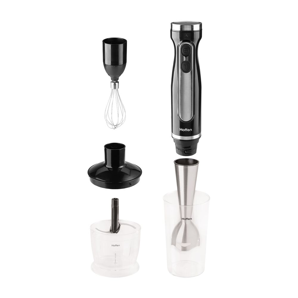 HOFFEN Blender ręczny 3 w 1 Hoffen, z akcesoriami, 1200 W, czarny