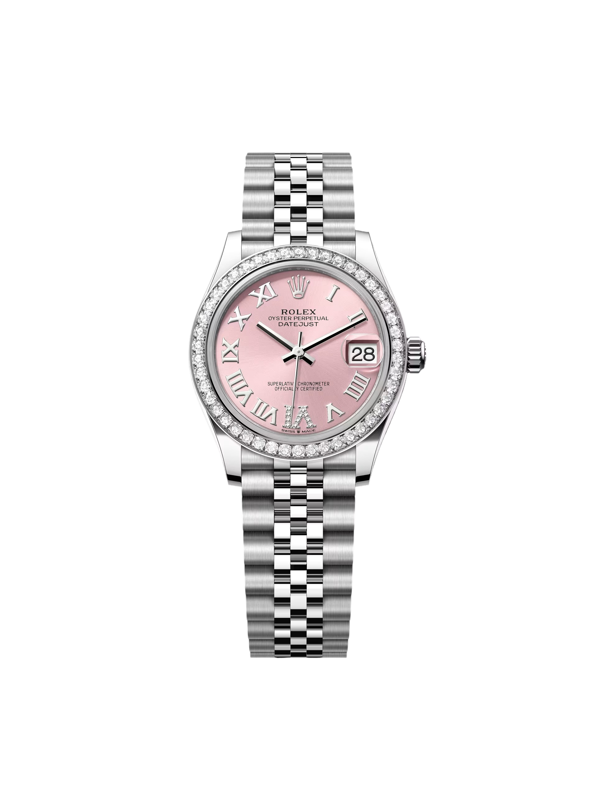 [2026 Mirror Grade]RLX Datejust m278384RBR-0027/0028 Pink 31mm Dial Oyster Watch