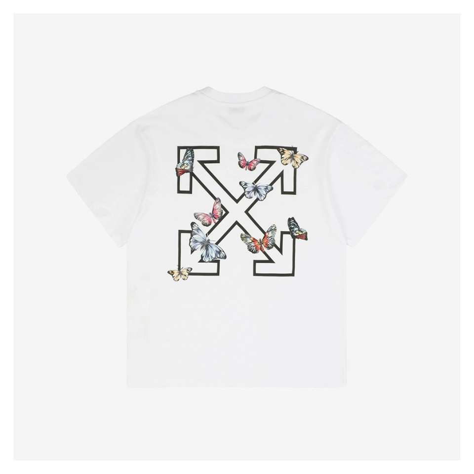 OFF WHITE CO VIRGIL Butterfly Arrow Graphic T-Shirt (Black/White)