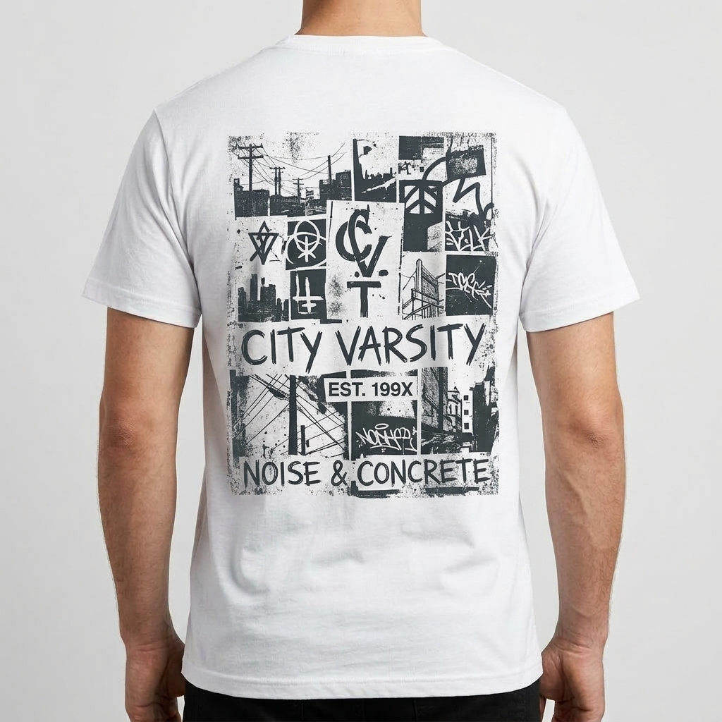 City Varsity Tee, Vintage Athletic Graphic T-Shirt, Unisex Streetwear Shirt CityTee2