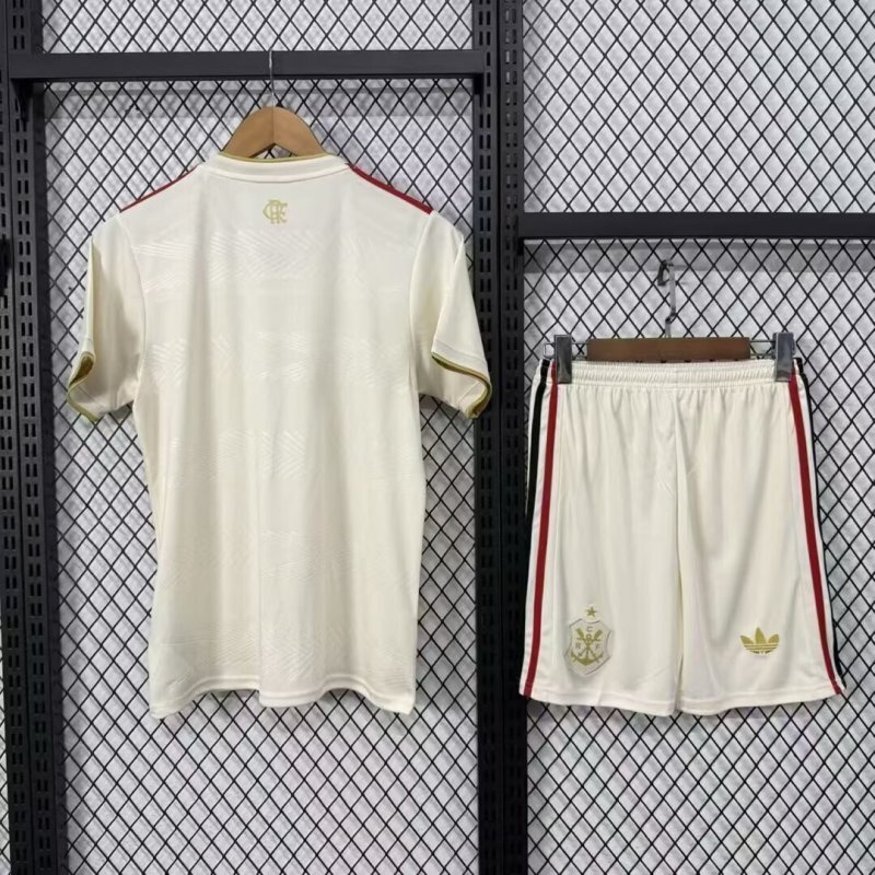 Flamengo Soccer Jersey Third Away Kids Kit Jersey+Shorts 2025