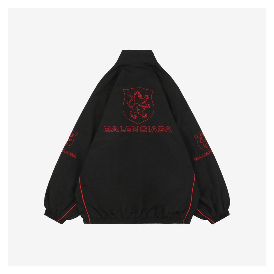Blcg Manchester United Crest Embroidered Stand Collar Jacket