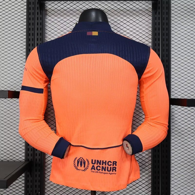 Authentic Soccer Jersey Barcelona Third Away Long Sleeve Shirt 2025/26