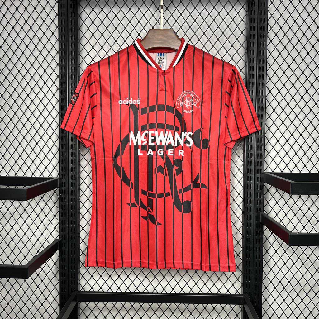 Rangers FC Retro Soccer Jersey Away Custom Shirt 1994-95