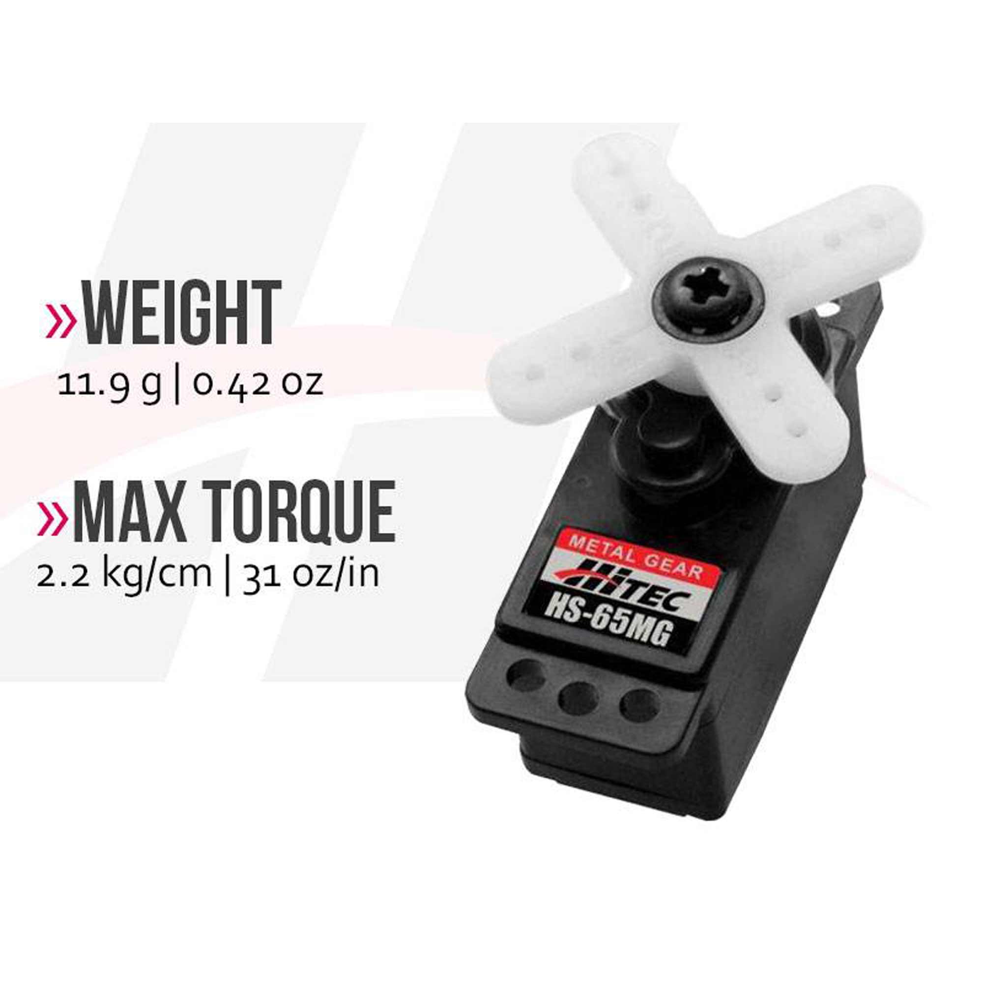 HS-65MG Sub-Micro Analog Metal Gear Servo