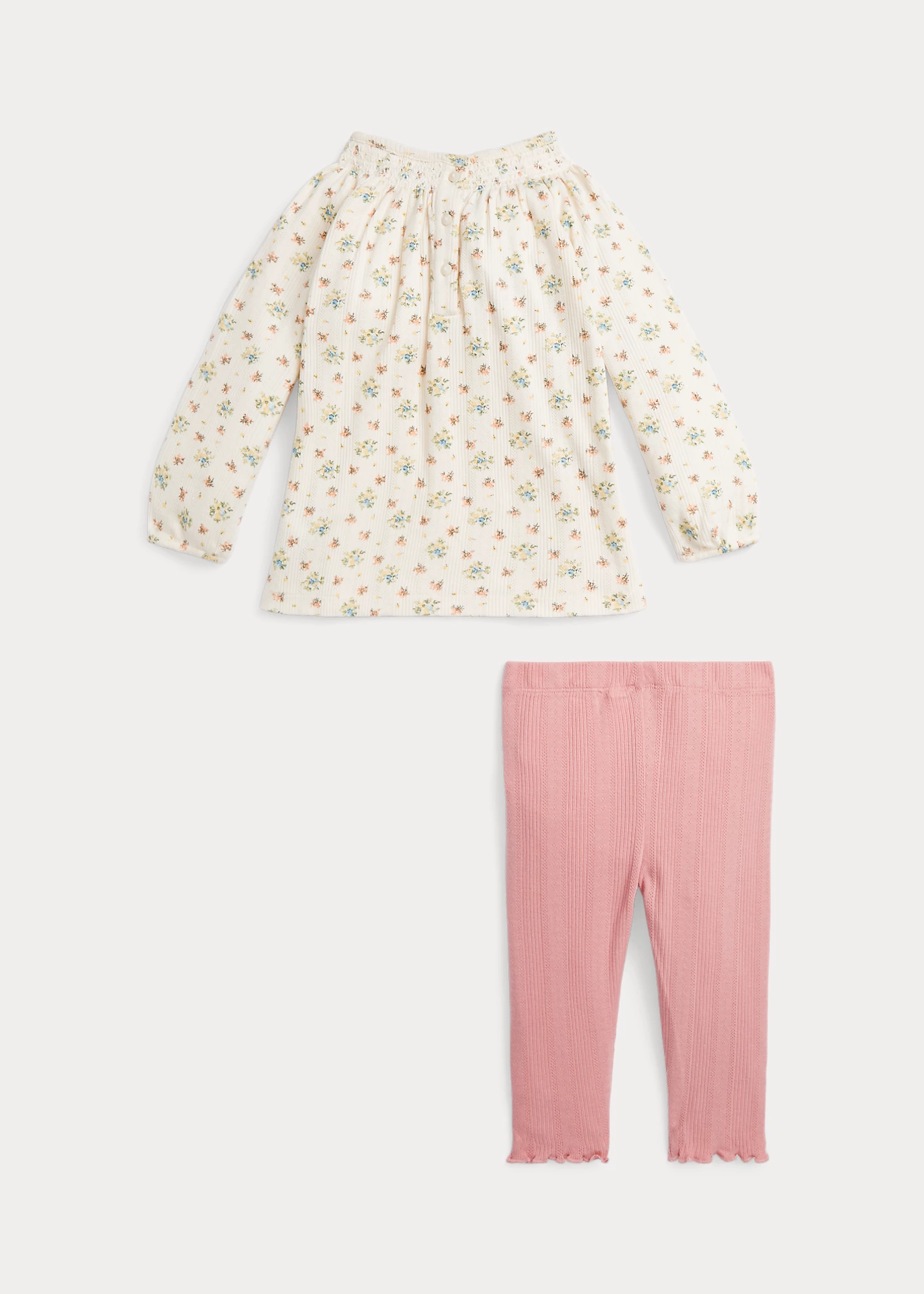 Floral Cotton Top & Legging Set