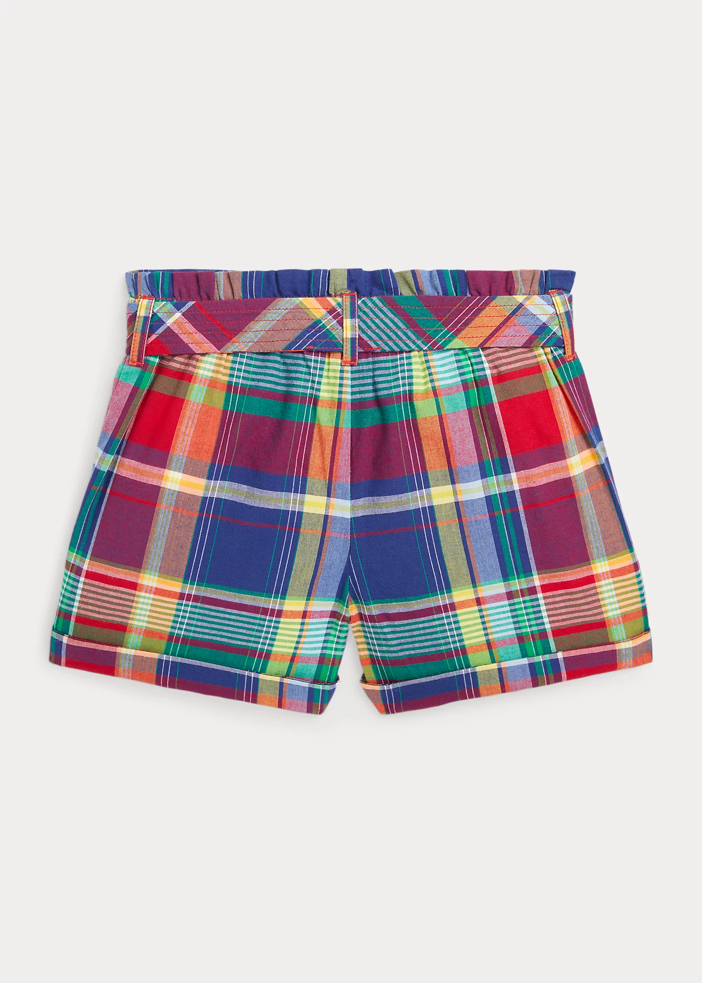 Cotton Madras Pull-On Short