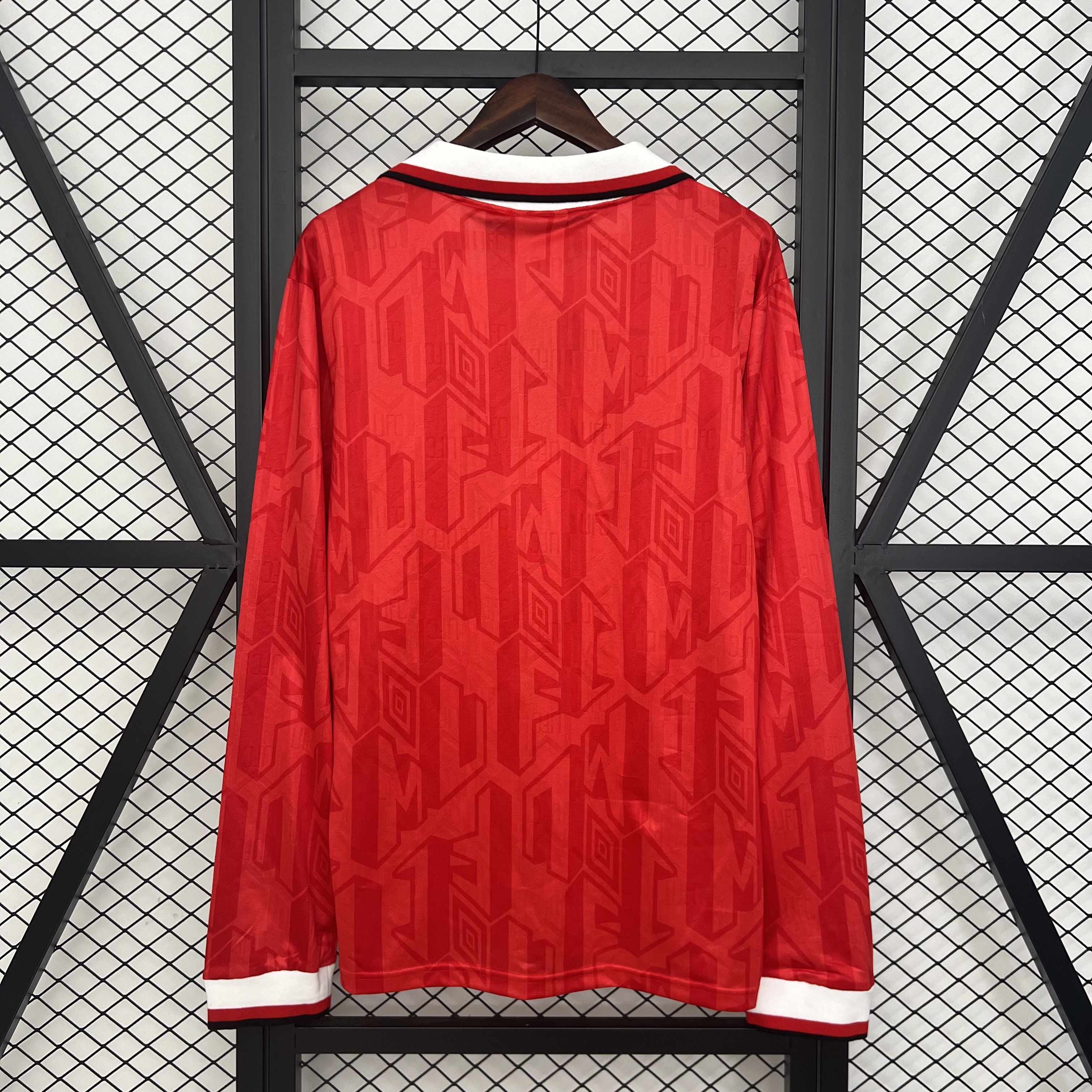 Manchester United Retro Home Long Sleeve Football Jersey Shirt 1992/94