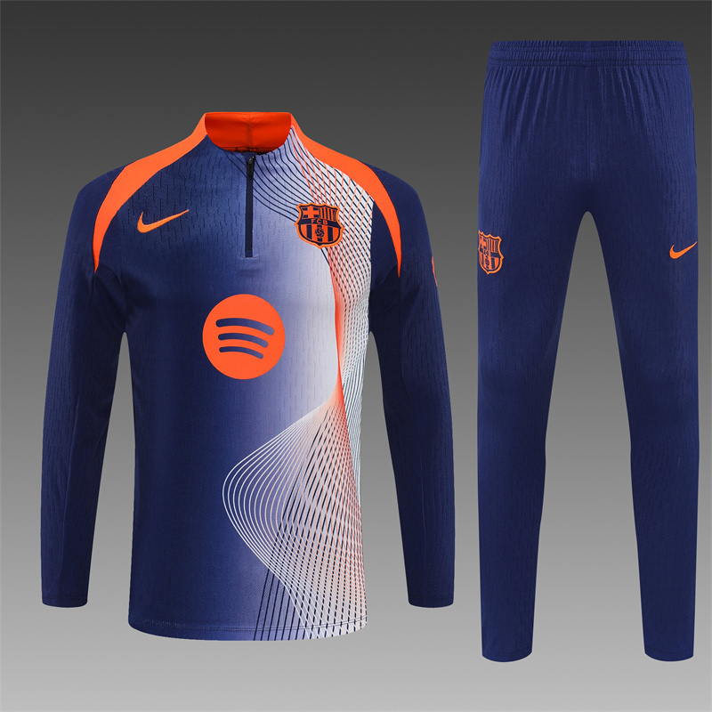 Kids Barcelona Training Kit (Sweatshirt+Pants) Blue 2025/26