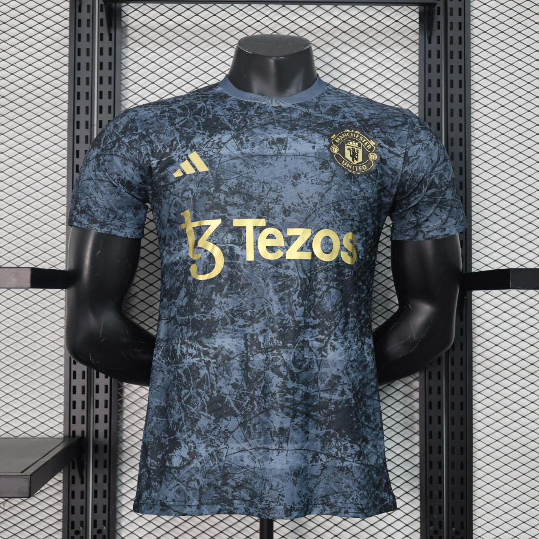 Manchester United Authentic x Stone Roses Icon Pre-Match Football Jersey Shirt 2024/25