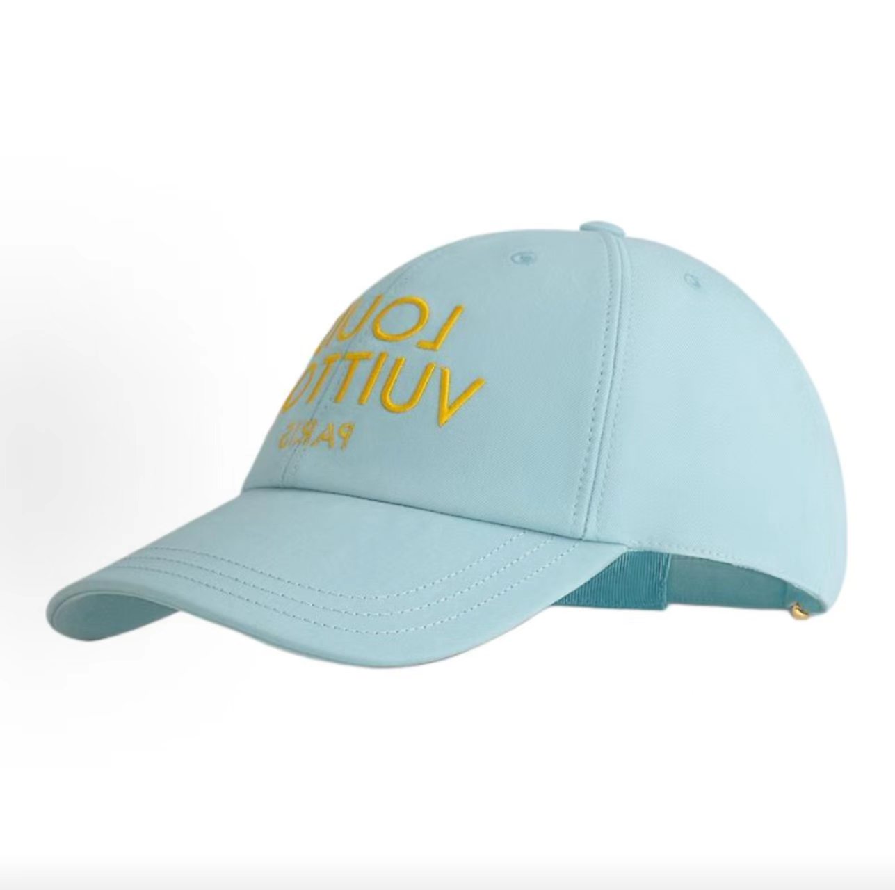 Louis Vuitton Paris Logo Light Blue Baseball Cap