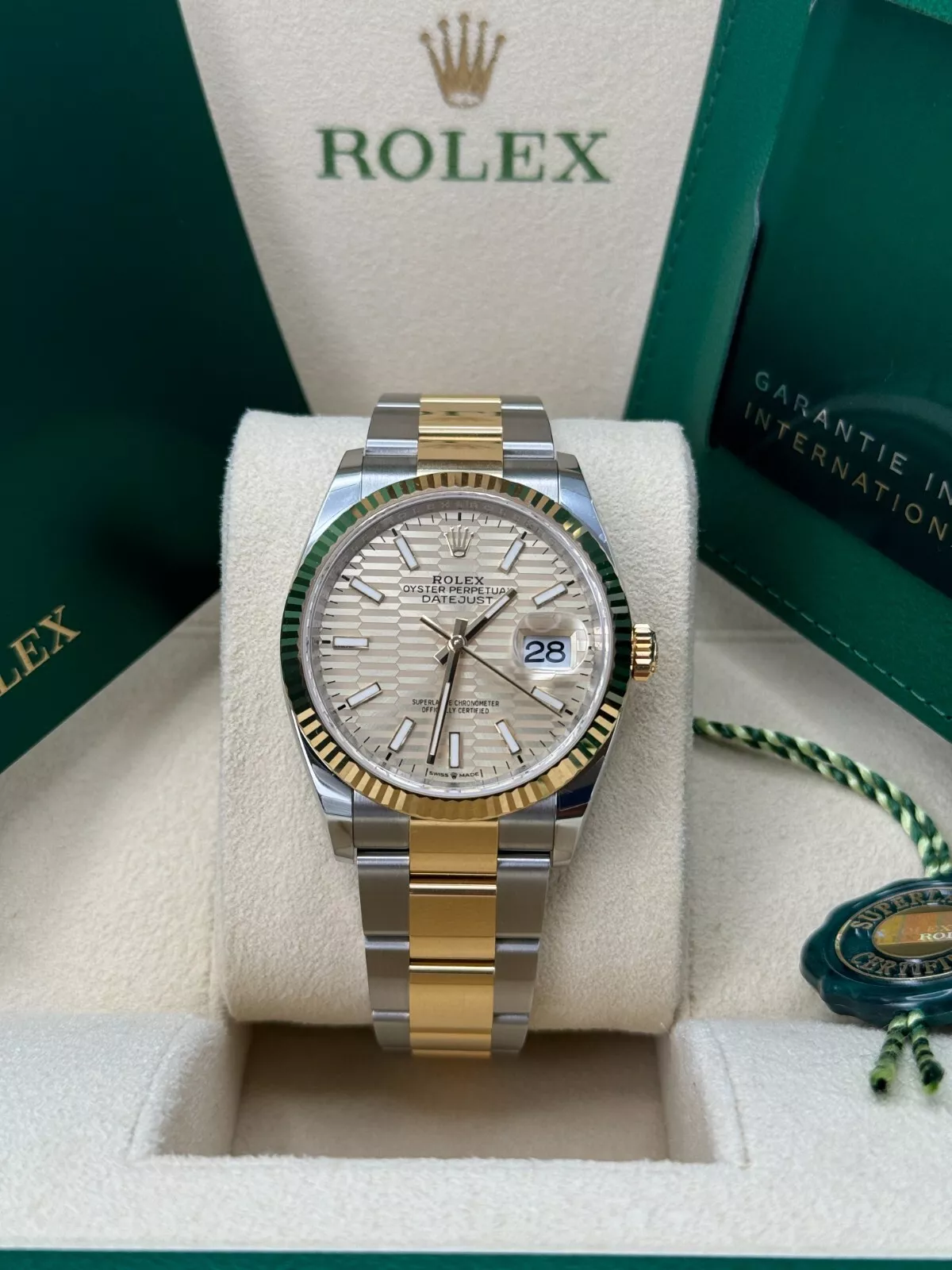 [2026 Mirror Grade]RLX  Datejust 36mm 126233-0040 Golden Fluted Motif 36mm Dial Oyster Bracelet