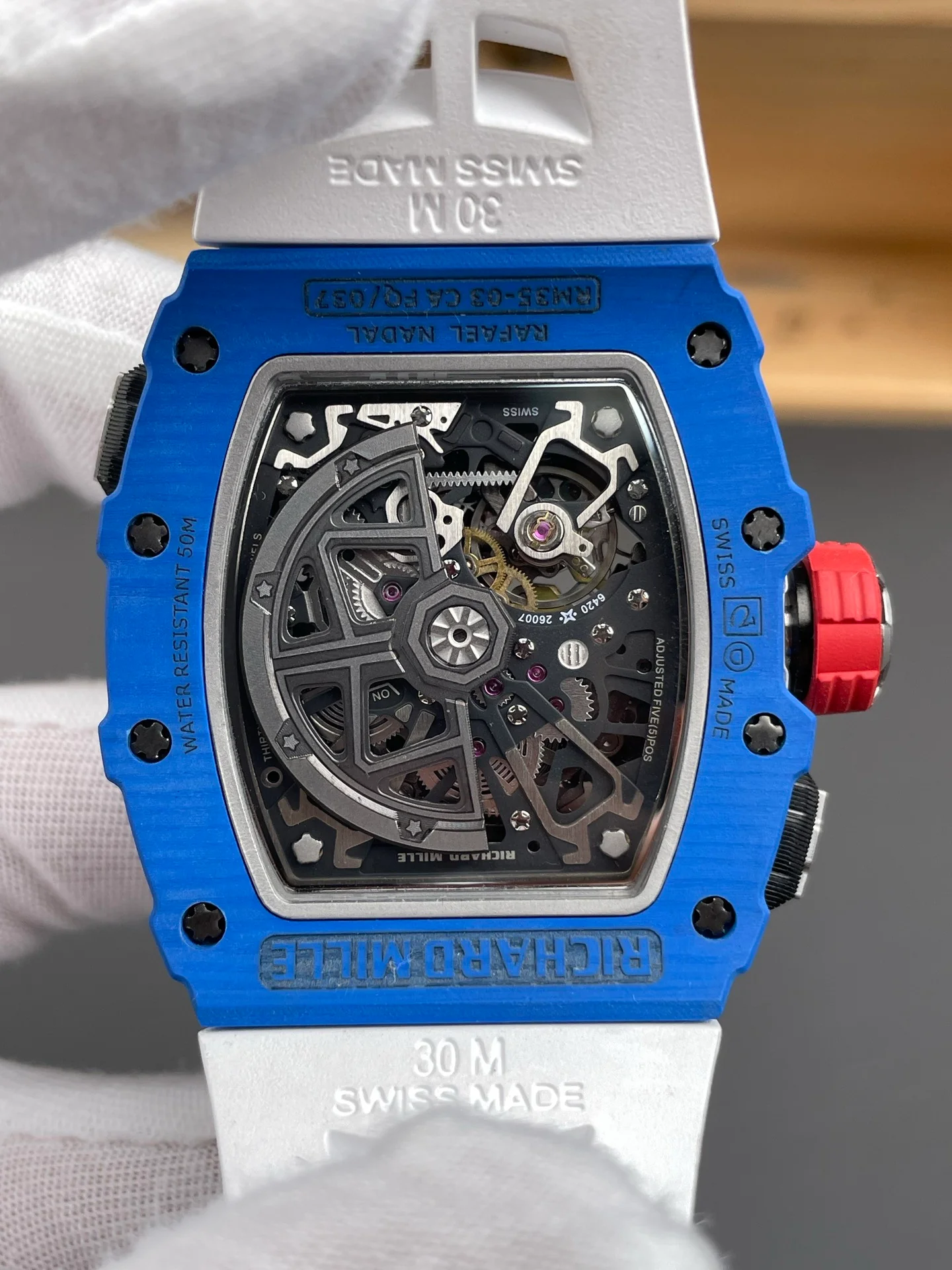 RM35-03 Carbon Fiber Blue