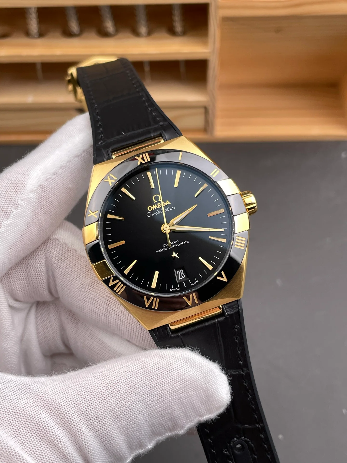 5th Gen Constellation Yellow Gold, Black Dial