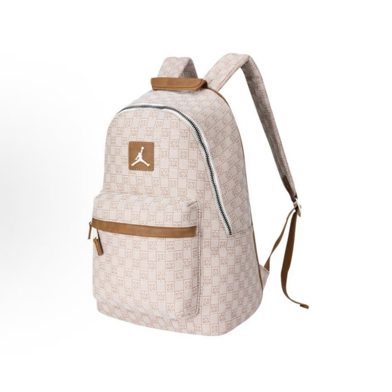 Jordan Monogram Backpack Beige Brown