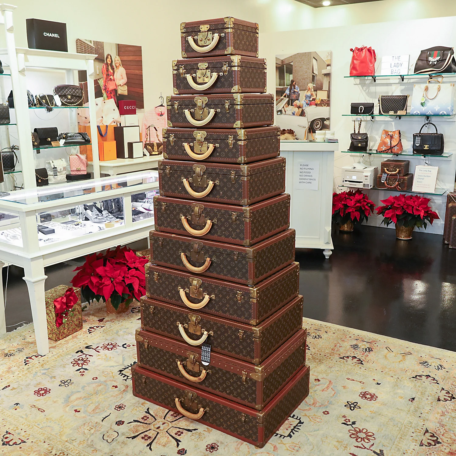 Monogram Alzer 11 Piece Stacking Hard Case Trunks