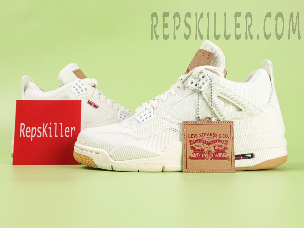 The X Air Jordan 4 Retro 'White Denim' 2018
