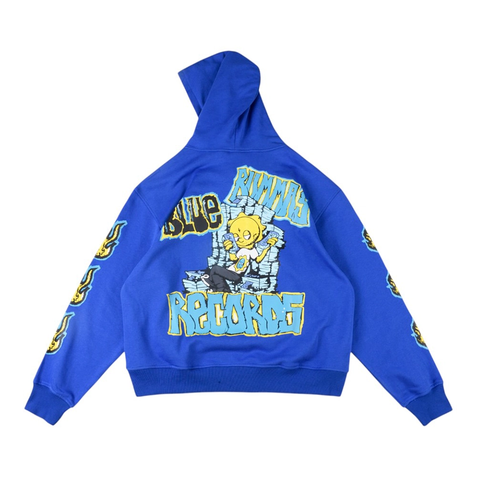 Glo Gang Blue Runnaz Records Graphic Hoodie