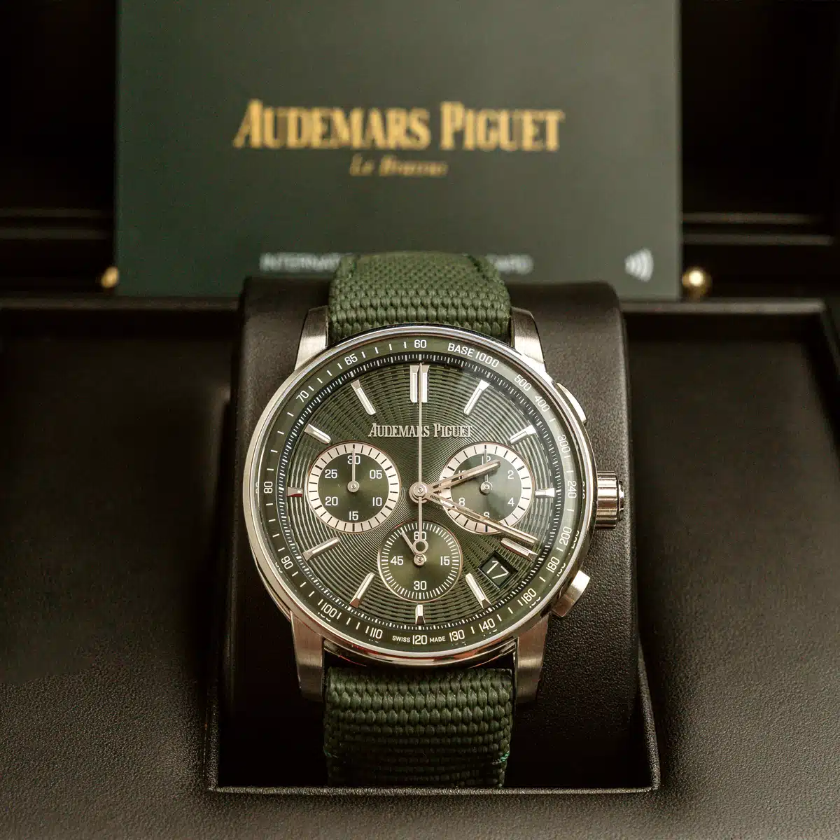 [2026 Mirror Grade]Audemars Piguet Code 11.59 Green Dial Green Rubber Strap Watch 41mm 26393ST.OO.A056KB.01