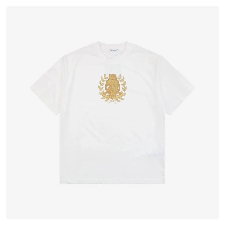 BBry Gold Shield B Logo Embroidery T-Shirt (Black/White)