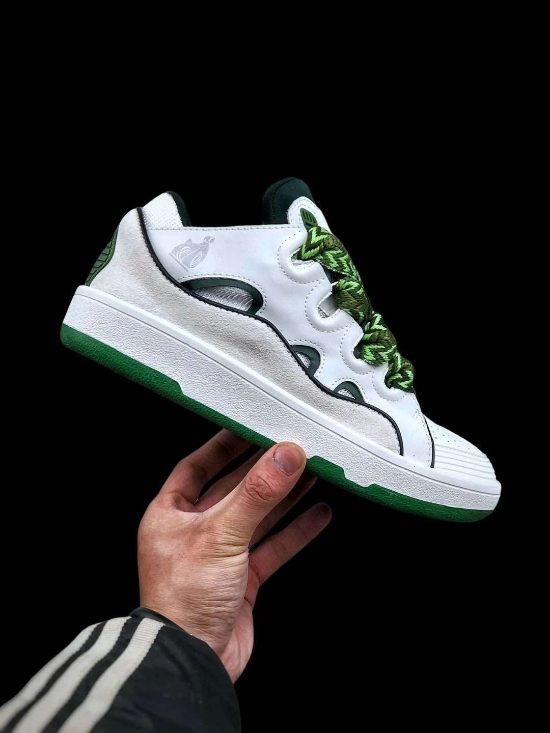 Lanvin Curb 'White Khaki' Sneakers Latest Version