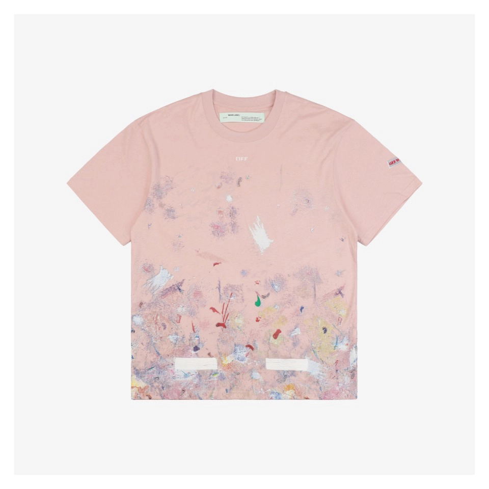 OFF-WHITE Starry Firework Splatter Arrow Print T-Shirt