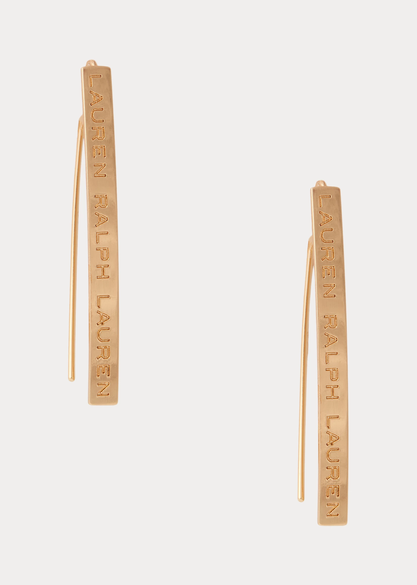 Gold-Tone Logo Threader Earrings