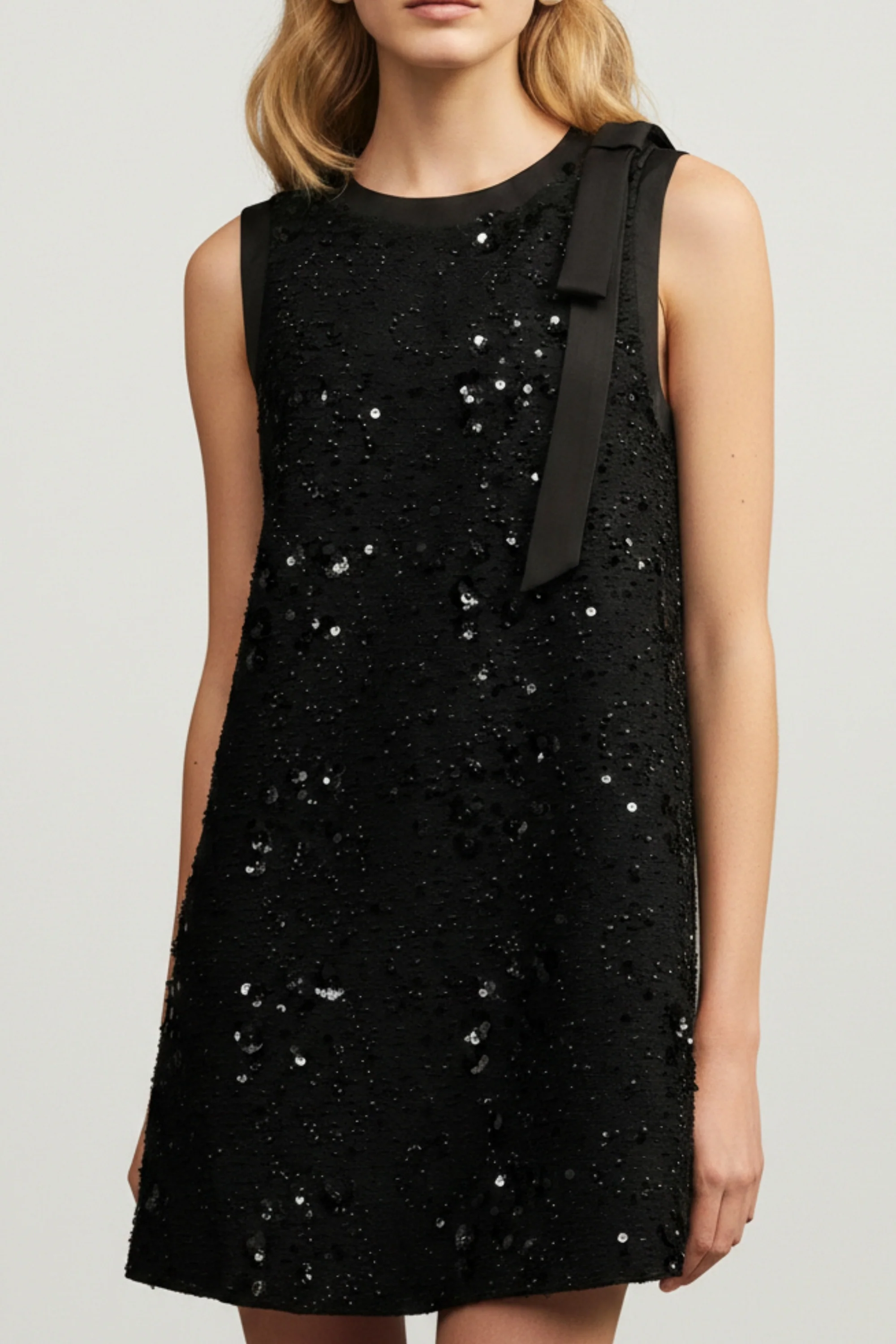 Black Serenity Embellished Dress