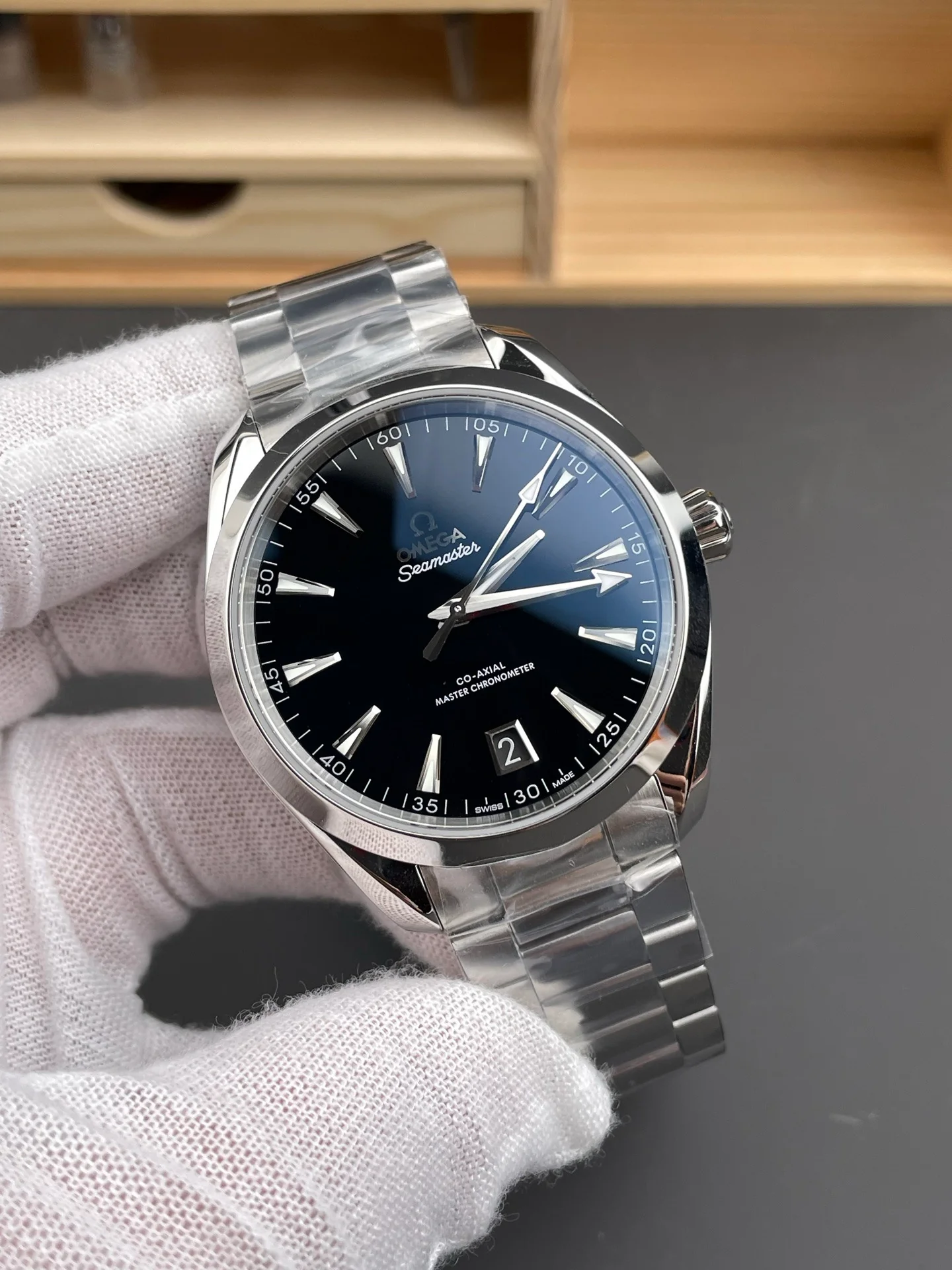 Seamaster 150, Black MOP Dial