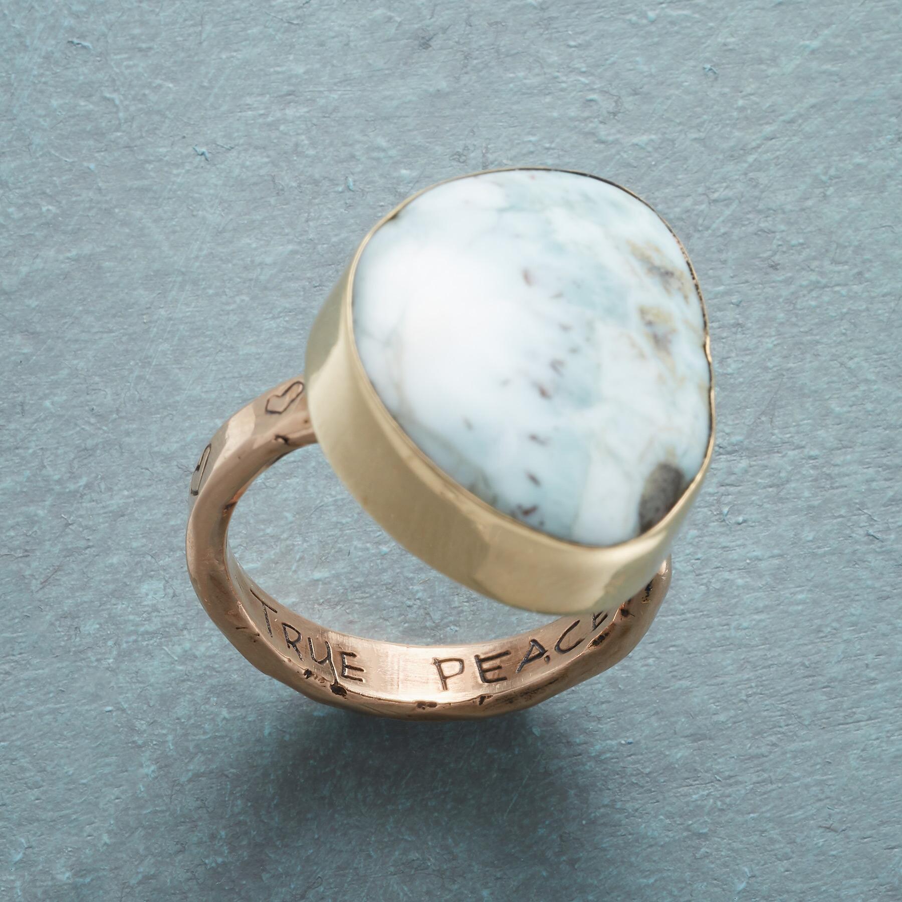 Live In Peace Ring