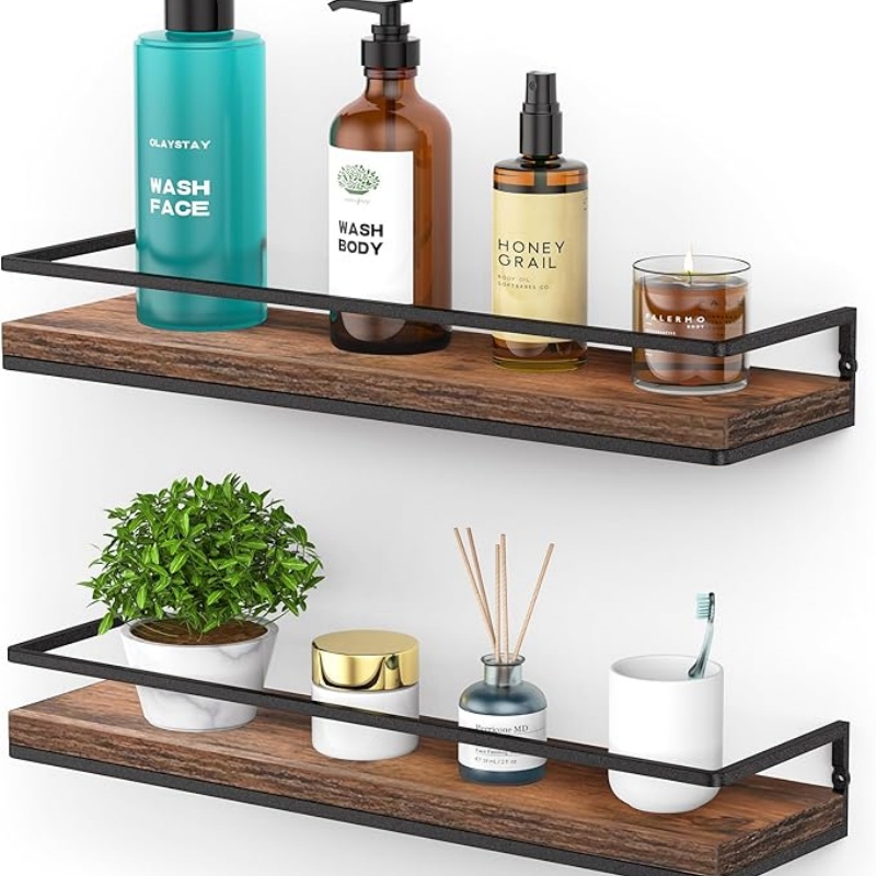 Floating Shelves Wall Mounted Set of 2