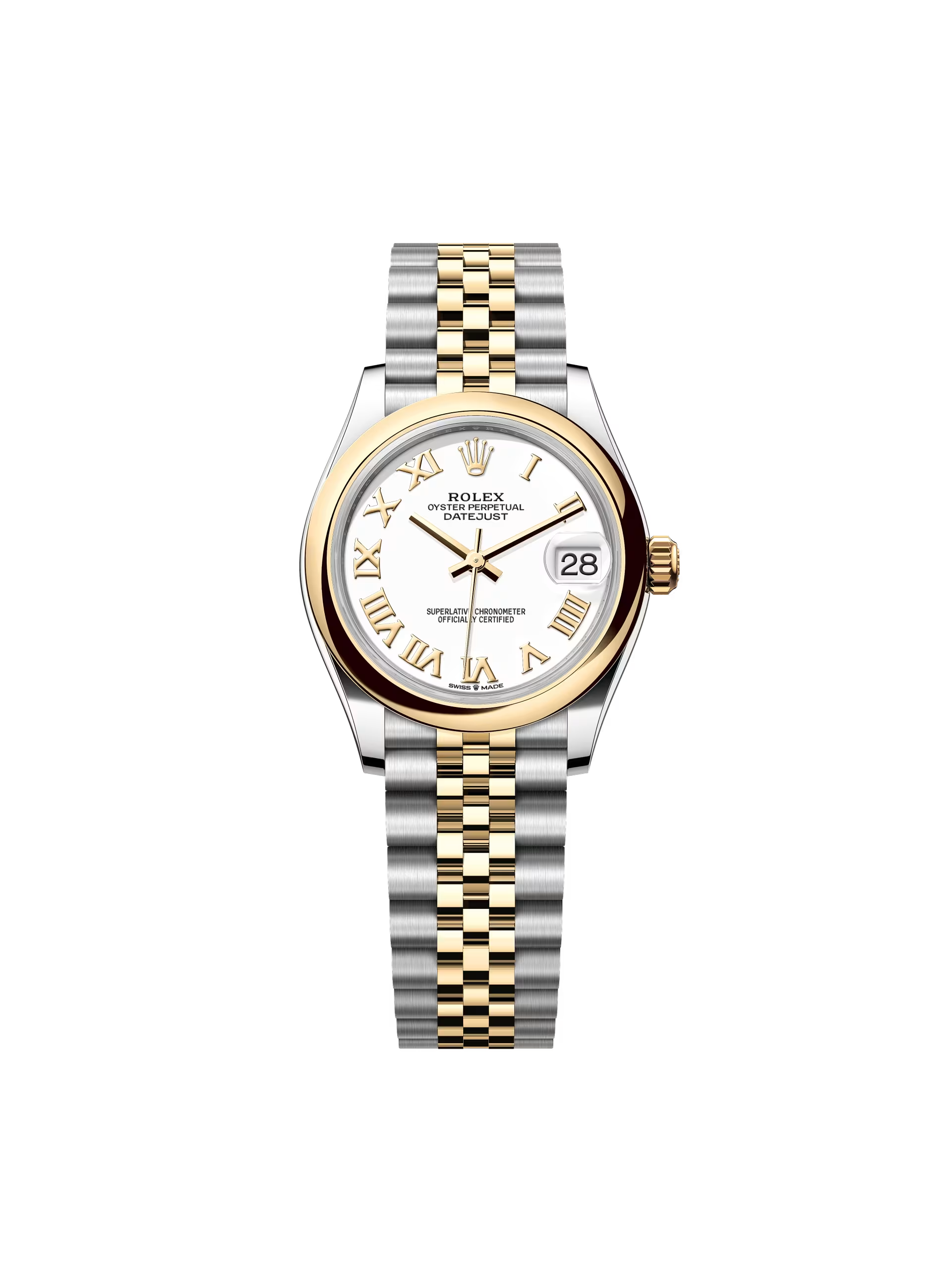 [2026 Mirror Grade]RLX Datejust m278243-0001/0002 31mm White Dial Yellow Rolesor Oyster Watch