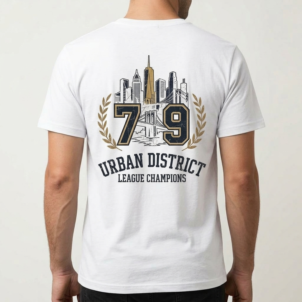 City Varsity Tee, Vintage Athletic Graphic T-Shirt, Unisex Streetwear Shirt CityTee2