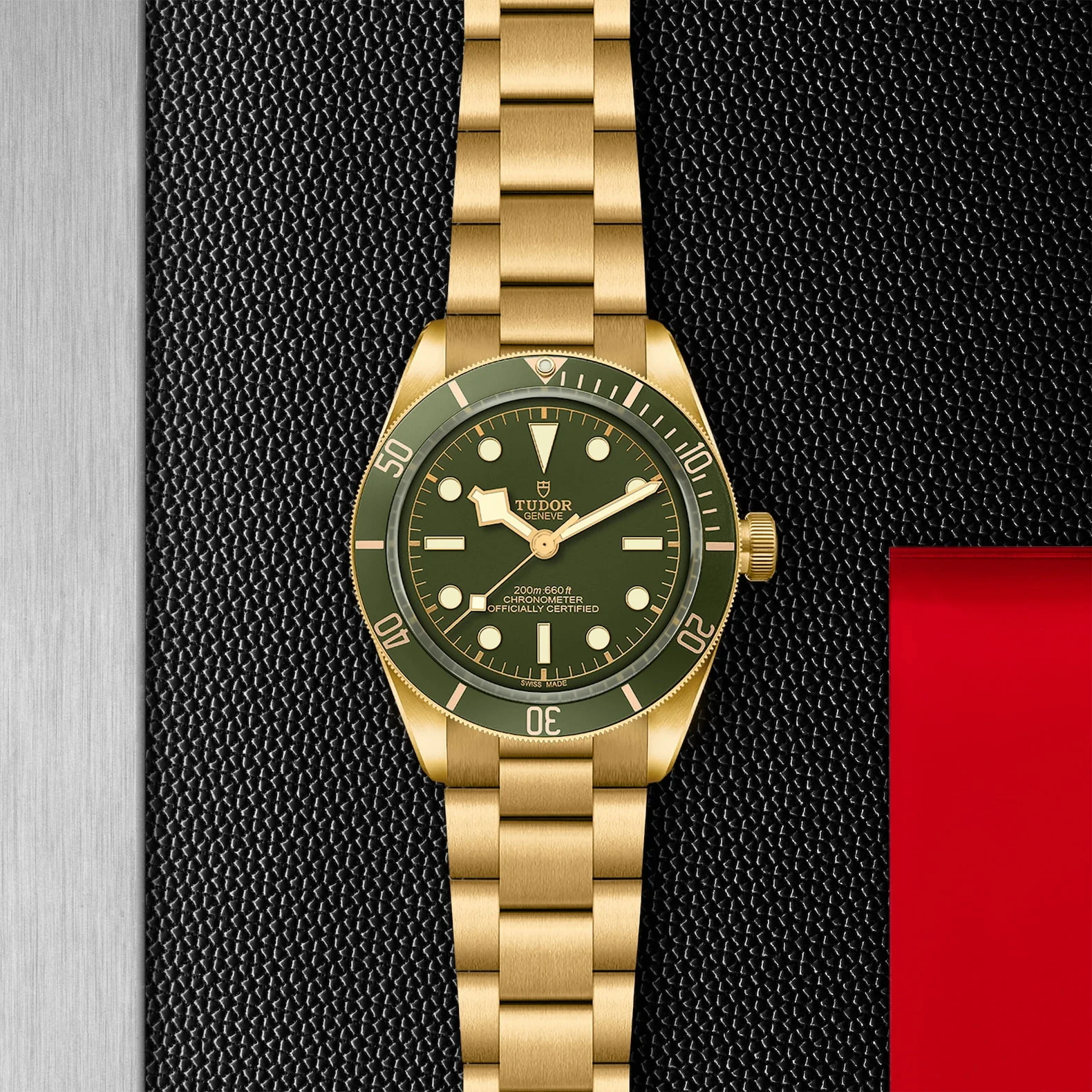[2026 Mirror Grade]TUDOR Black Bay 58 18K 39mm 18ct Yellow Gold Green Dial Bracelet Watch M79018V-0006