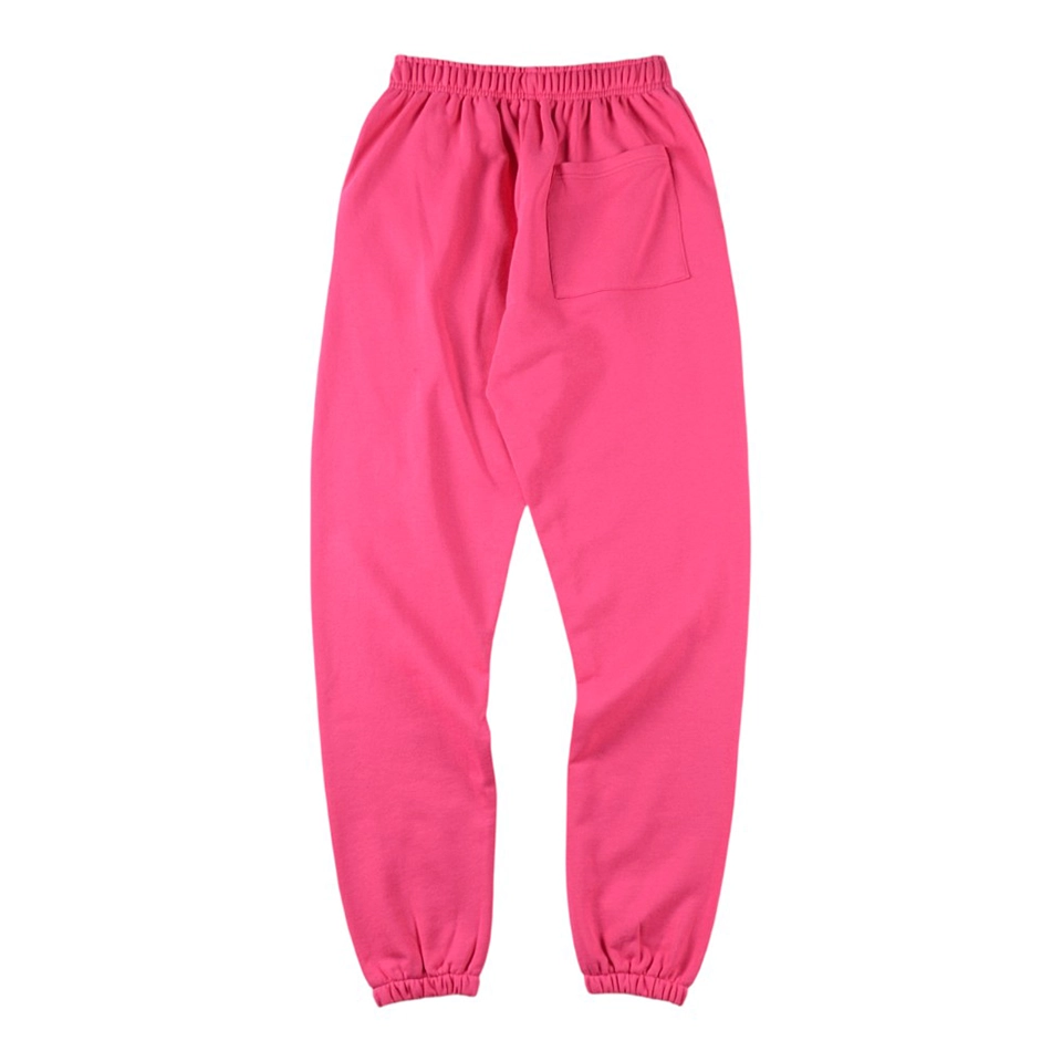 Sp5der Pink Star Logo Graphic Sweatpants