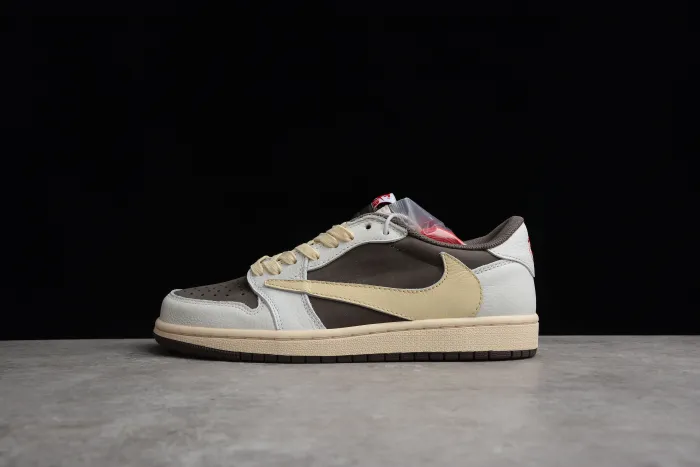 Travis Scott x Air Jordan 1 Reverse Mocha Brown and White DM7866-162