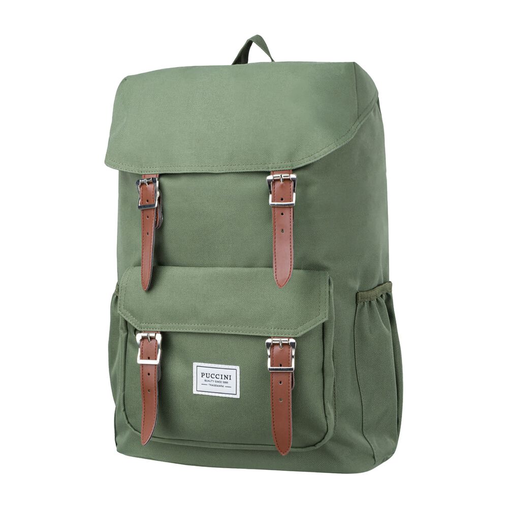 PUCCINI Plecak miejski materiałowy Puccini Legacy, 21 l, zielony