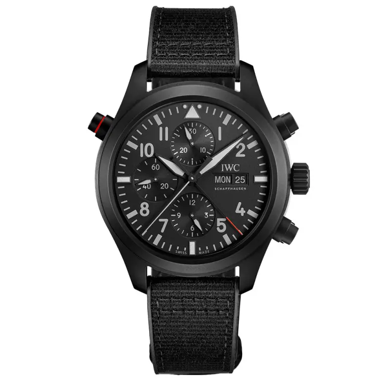 [2026 Mirror Grade]IWC Pilot's Watch Double Chronograph Top Gun Ceratanium 44mm IW371815