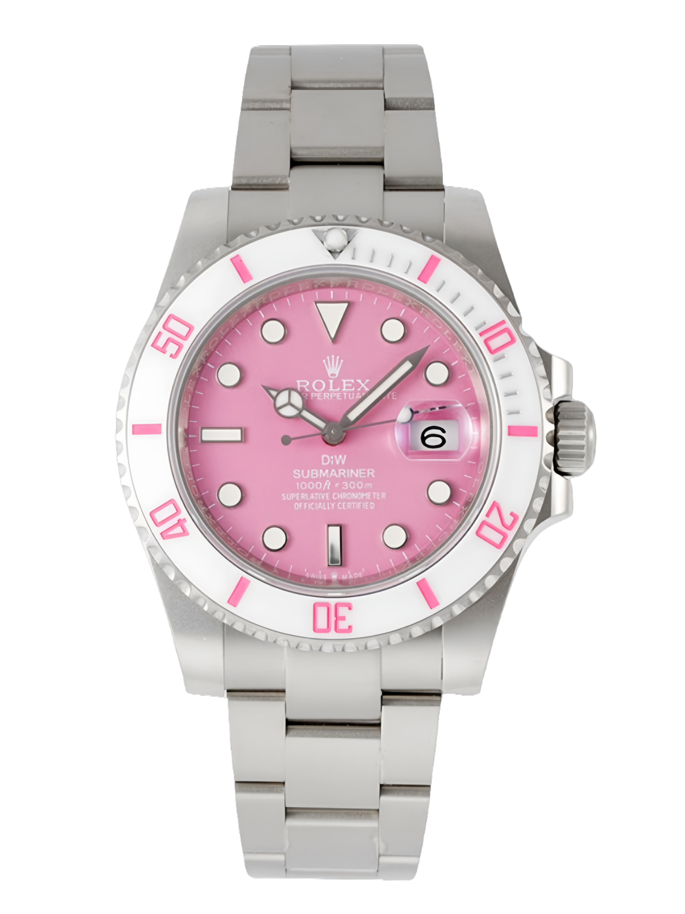 [2026 Mirror Grade]Rolex DIW Submariner Date 116610 Limited Edition Full 904L Pink Dial 40mm