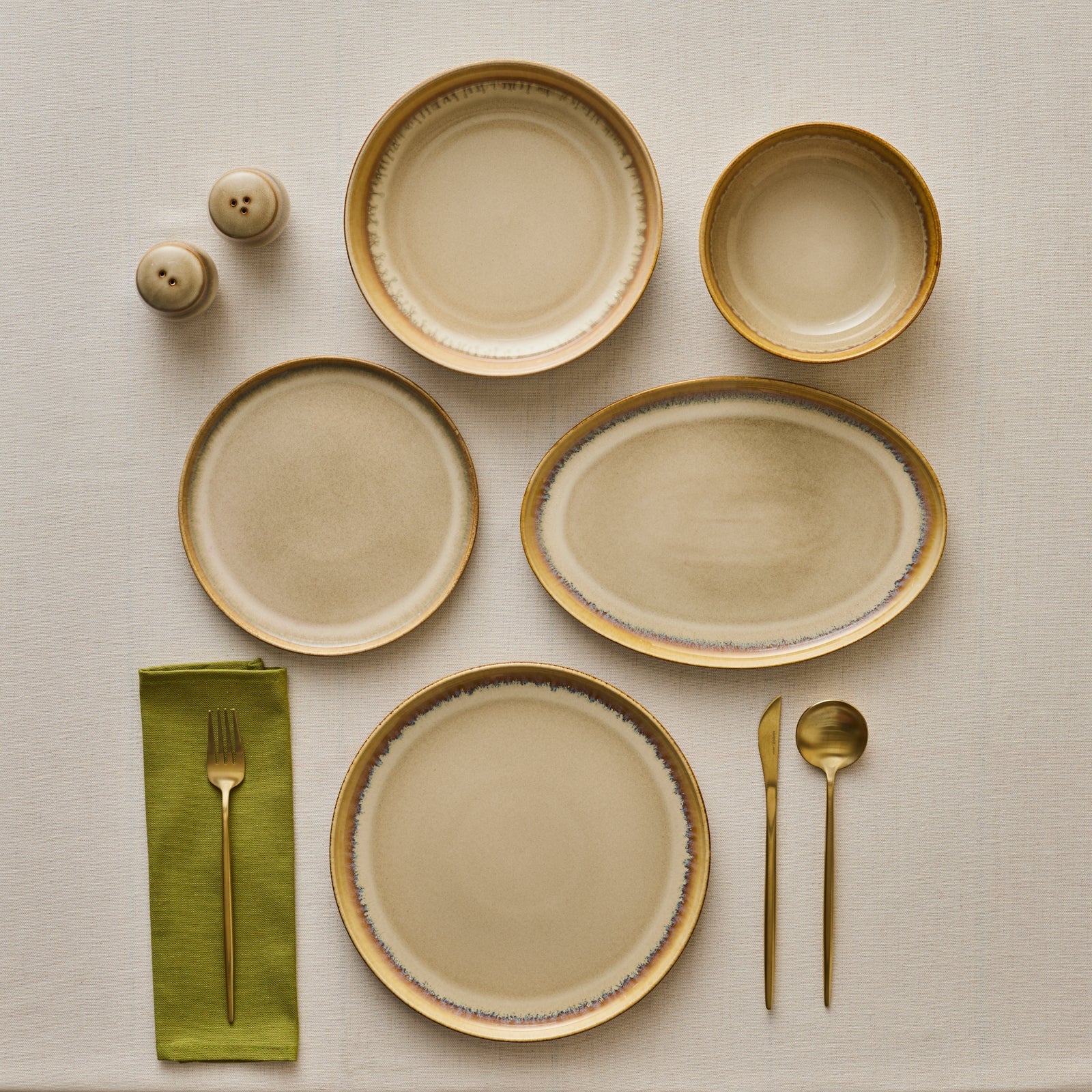 Karaca Earthy Reactive Service de Table 52 Pièces pour 12 Personnes