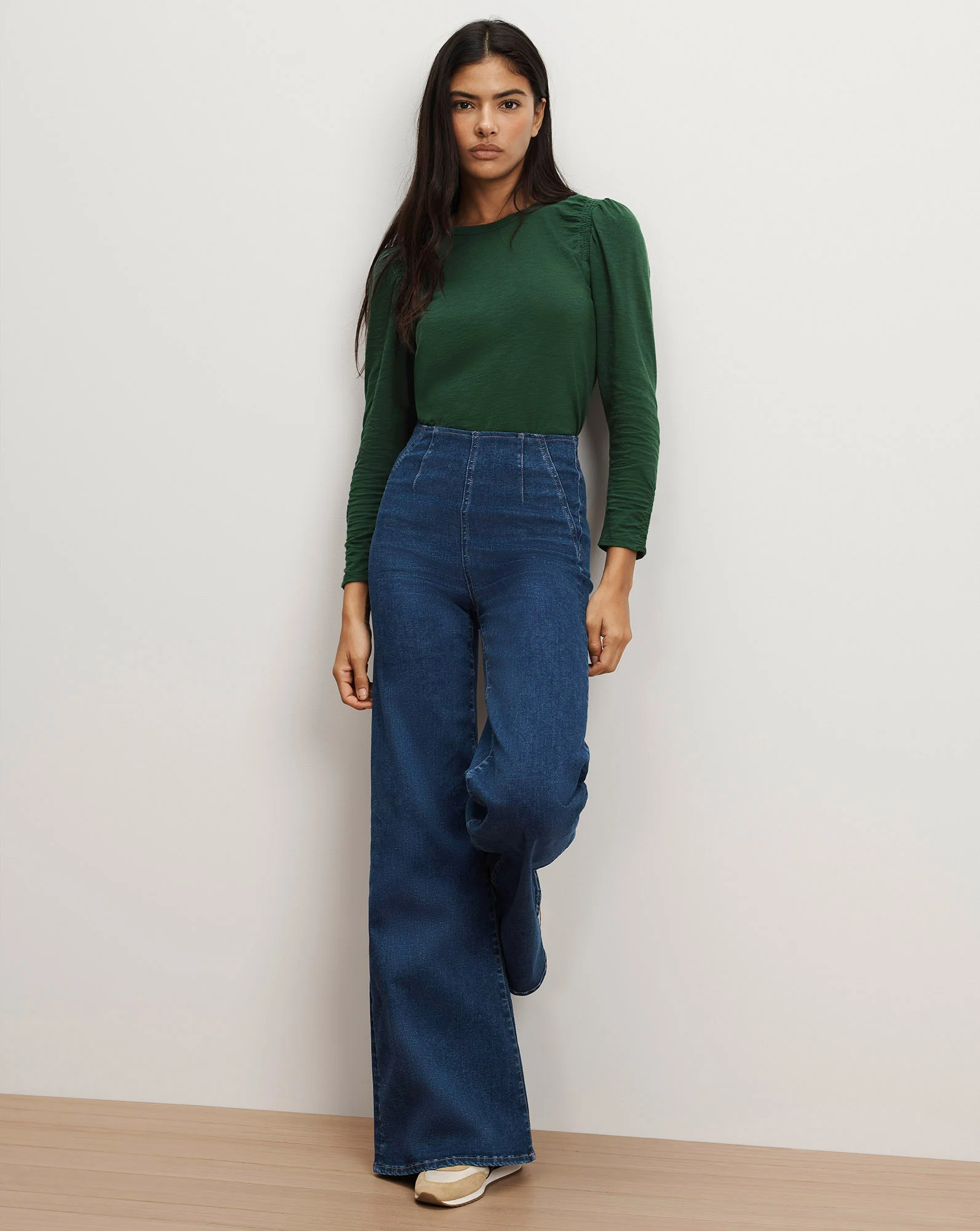 Bouvet Smocked-Shoulder T-Shirt