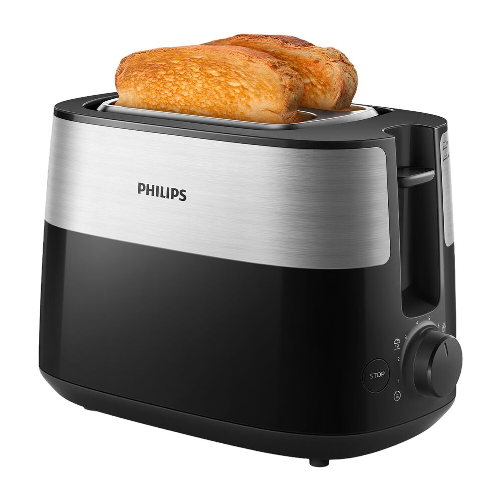PHILIPS Toster Philips Daily Collection HD2517/90, 830 W, czarny