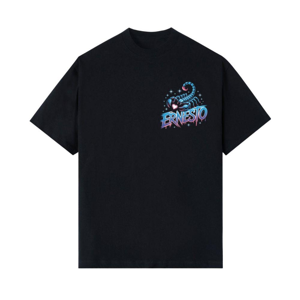 Ernesto Scorpion Neon Retro Horror Style T-Shirts