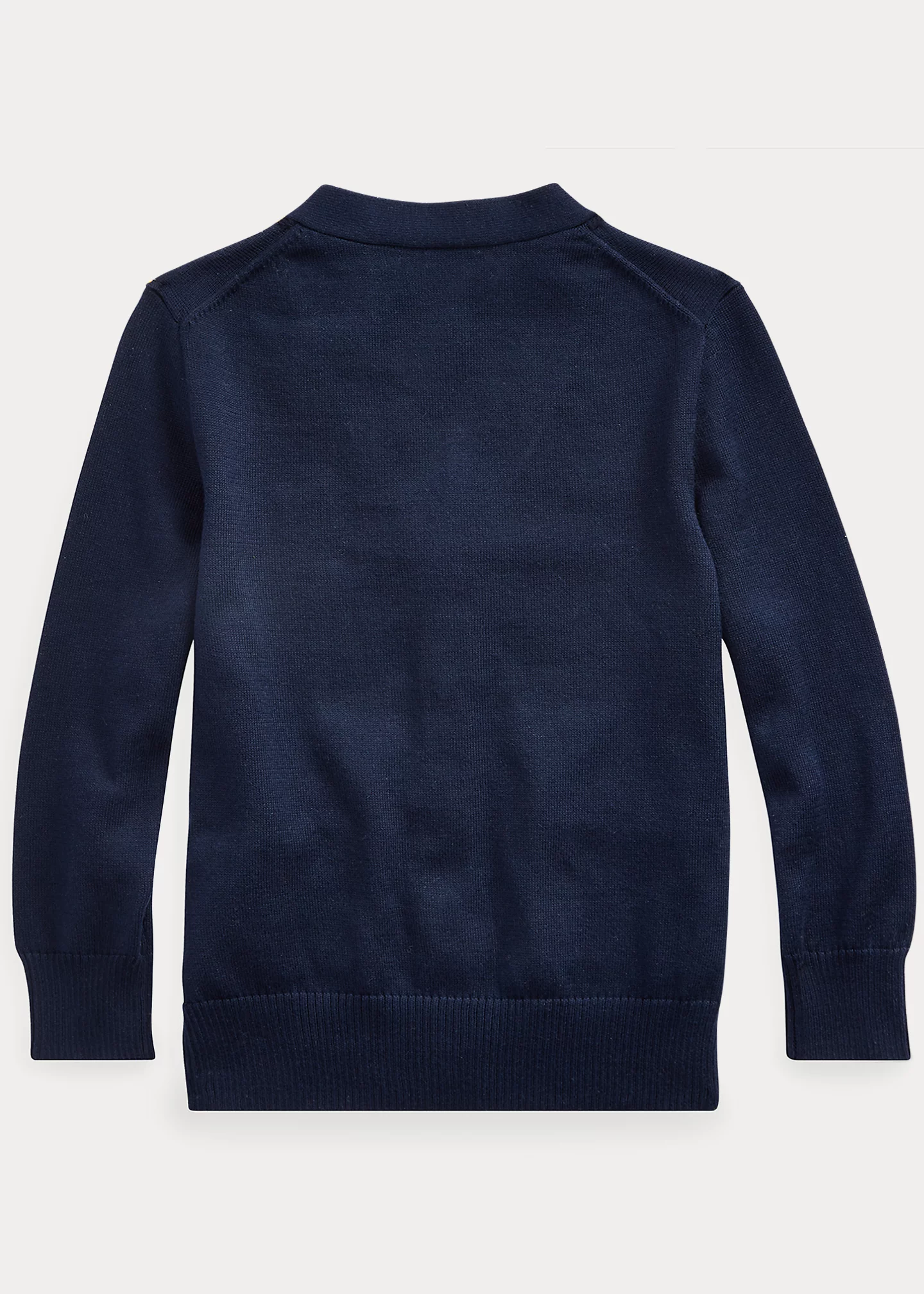 Cotton Interlock V-Neck Cardigan