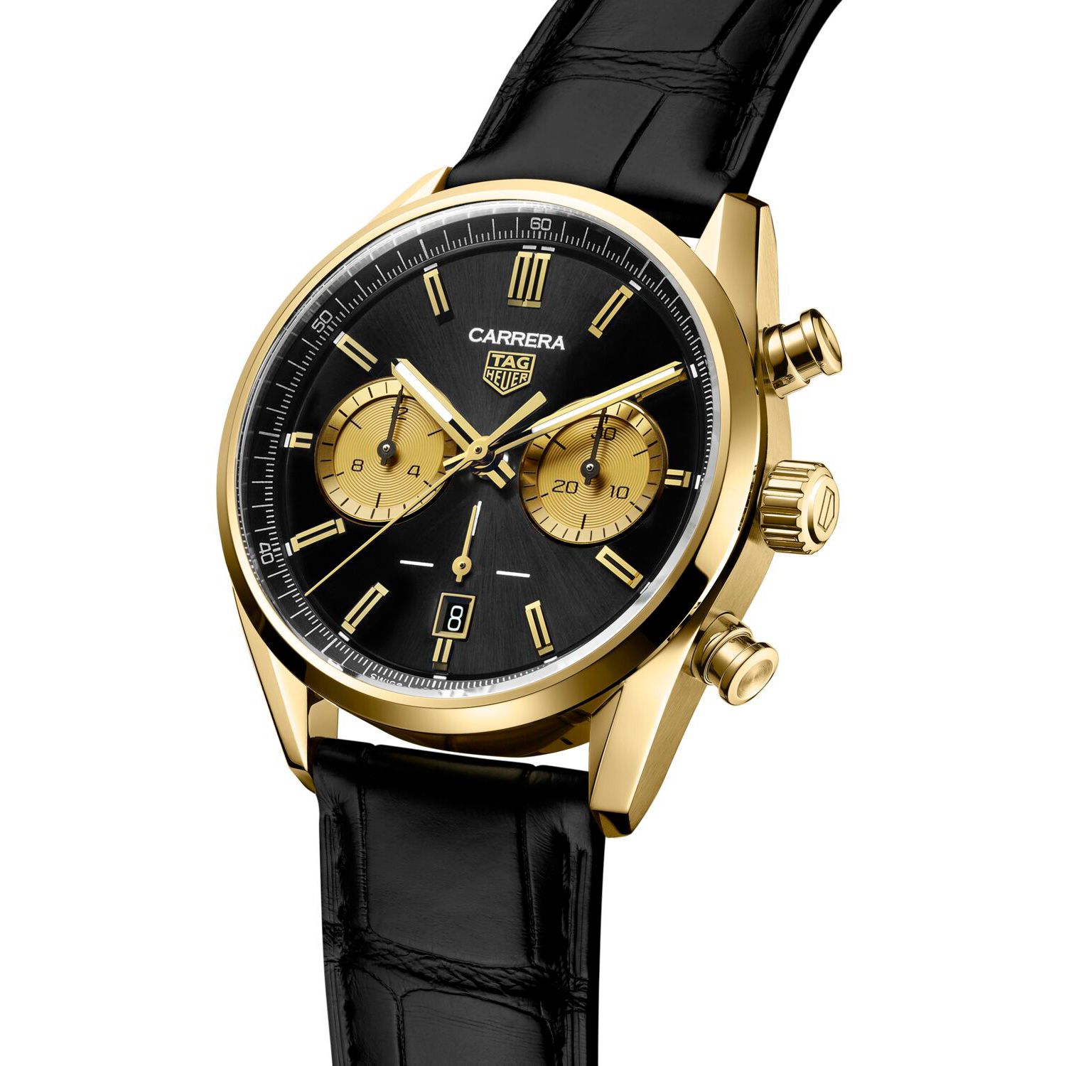 [2026 Mirror Grade]TAG Heuer Carrera Chronograph  Automatic, 42 mm, Gold 3N CBN2044.FC8313