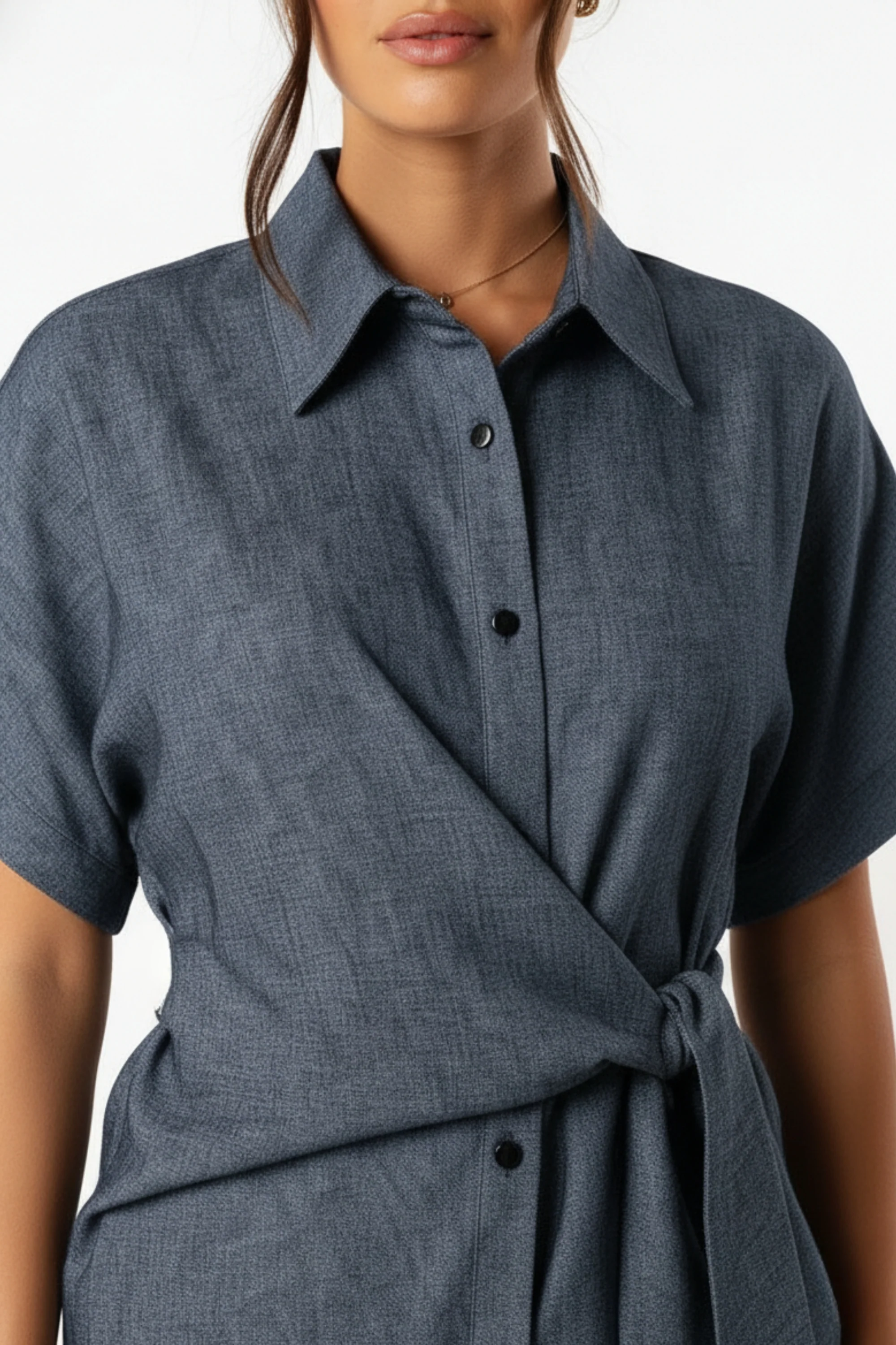 Denim Grey Knot co-ord set