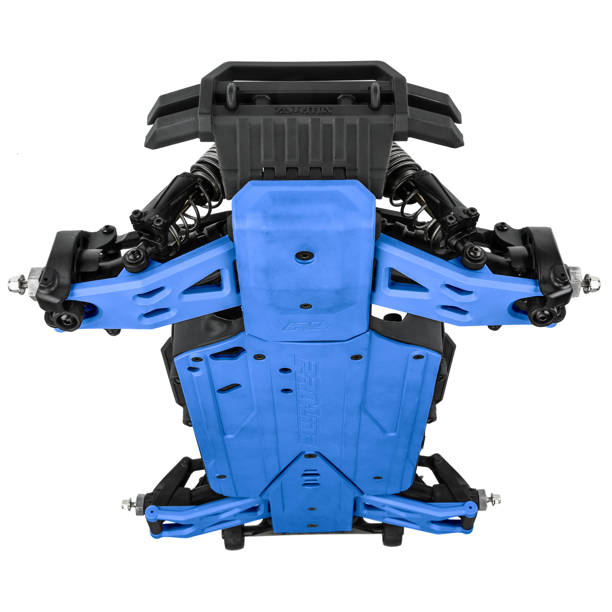 Bash Armor Front/Rear Skid Plates (Blue) for ARRMA 3S Vehicles