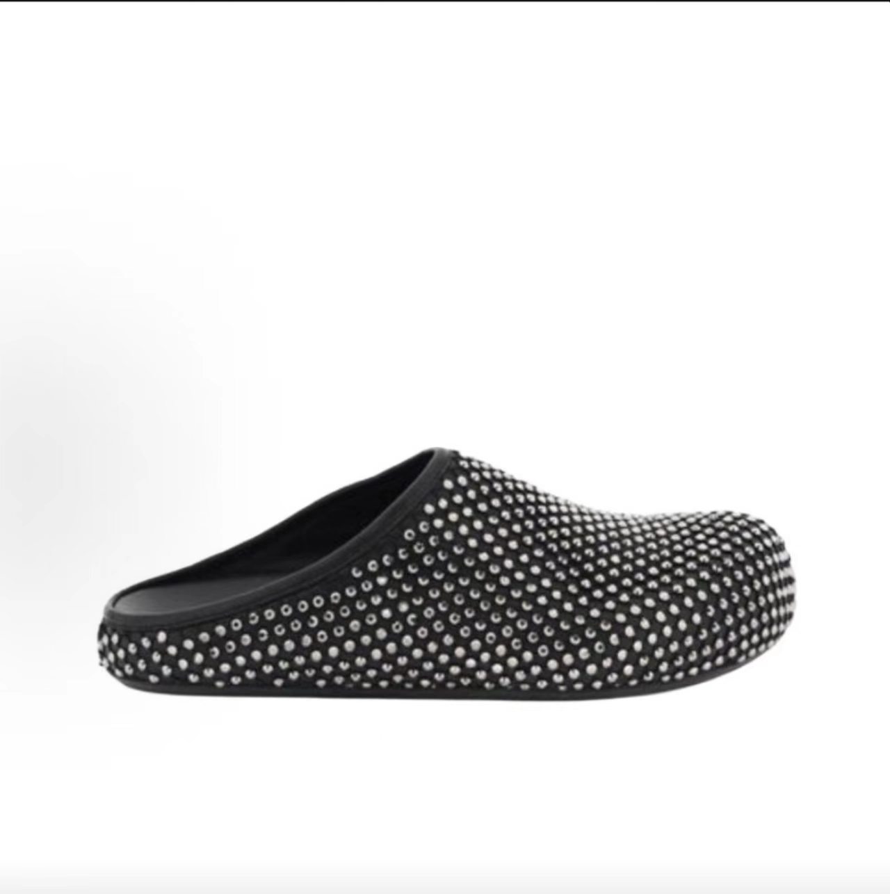 Marni Fussbett Black Crystal Embellished Mule