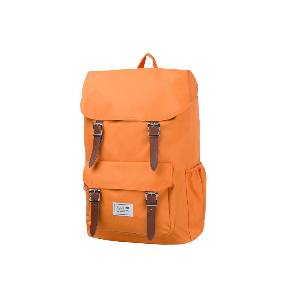 PUCCINI Plecak z kieszeniami Puccini Legacy, 31x15x47, pomarańczowy, 21 l