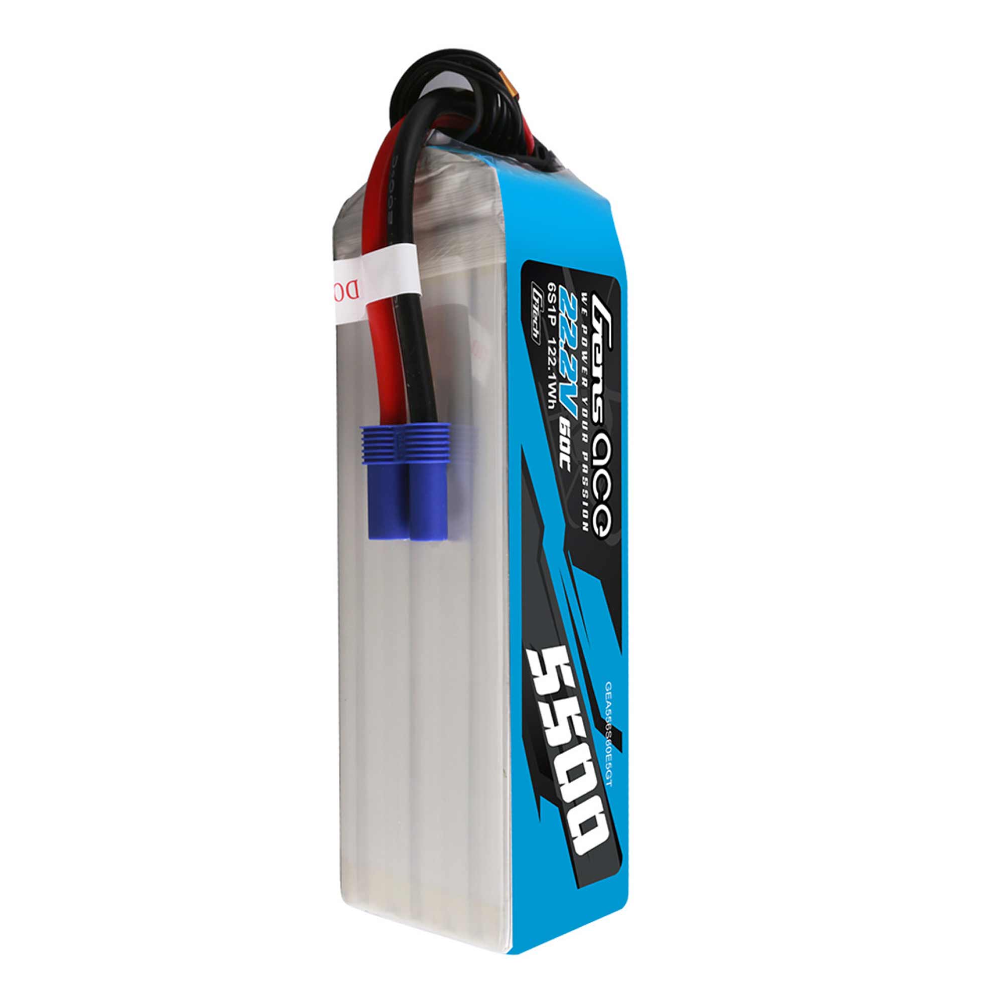 22.2V 5500mAh 6S 60C G-Tech LiPo Battery: EC5